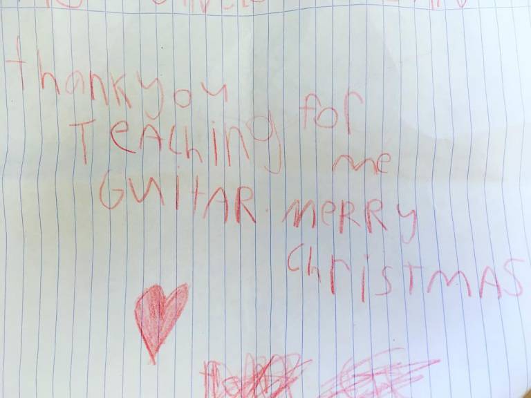 Thanks For Being My Guitar Teacher